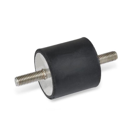 J.W. Winco Vibration-Isolating Mount, 0.51 in H 451.1-14-13-10-55