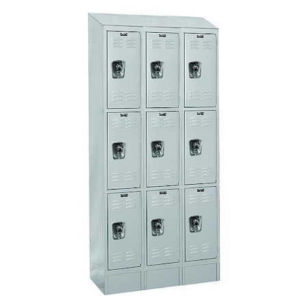 Hallowell Locker, 12 in W, 12 in D, 78 in H URB3228-3ASB-PL