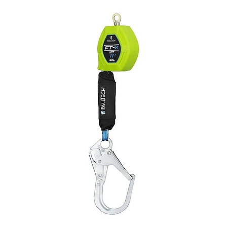 Falltech Dyneema(R) Self-Retracting Lifeline, Ring, Steel, 1 Leg(s), 420 lb Weight Capacity 84711SA3