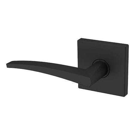 Baldwin Baldwin Preconfigured L022 Lever with R017 Rose Left Hand Half Dummy Lock Satin Black Finish - L022190LDM