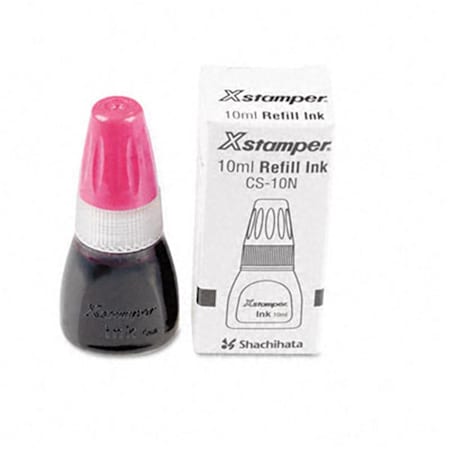 Shachihata Refill Ink for Xstamper Stamps 10ml-Bottle Pink 22118