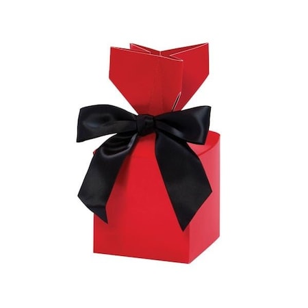 Nashville Wraps Red Cinch Gift Box, 3.5x3.5x7, 6PK 31504