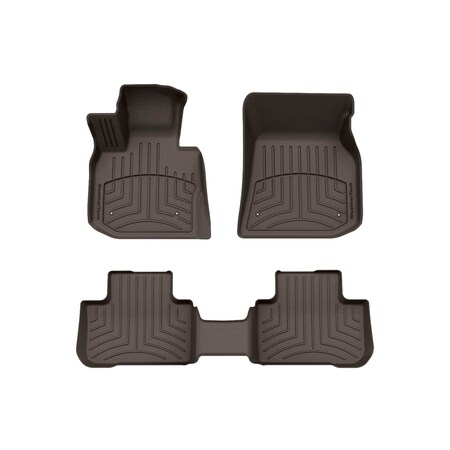 Weathertech Cocoa, Front and Rear FloorLiner HP 471273-1-2IM
