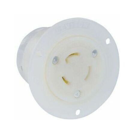 Leviton Industrial Grade Flanged Outlet 20 Amp, 125/250 Volt 2366