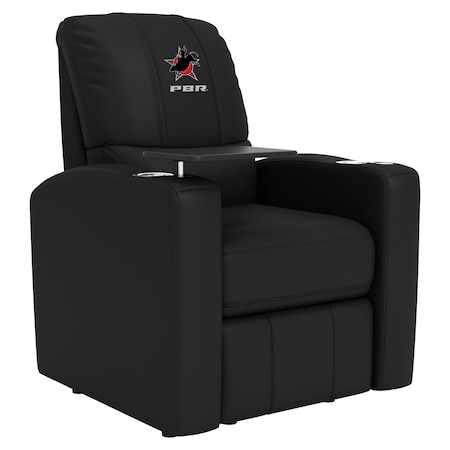 Dreamseat Stealth Power Plus Recliner with Professional Bull Riders Star Logo XZ520823901CDSMHTUSBBLK-PSPBR0003