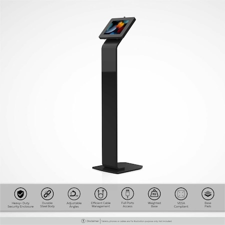 Cta Digital Premium Locking Floor Stand Kiosk PAD-PARAF