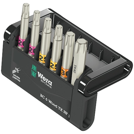 Wera Bit-Check 6 Wood TX HF 1, 6 pieces 5056470001