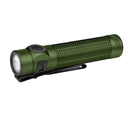 Olight 1600 Lumen Rechargeable EDC Flashlight, Green Baton 4 Pro