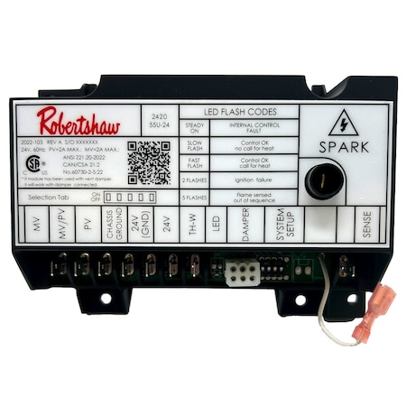 Robertshaw Intermittent Pilot Ignition Module, 24V 780U-IP10