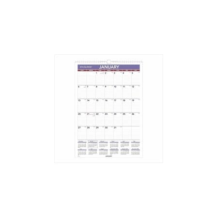 At-A-Glance Laminated Wall Calendar, 12x17 In. AAGPMLM0228