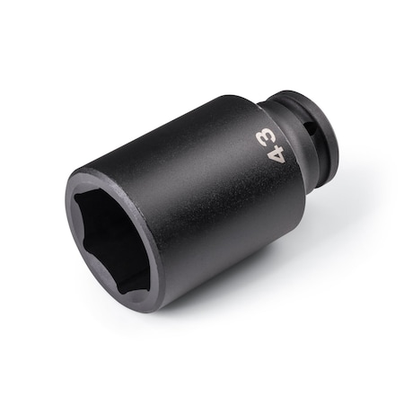 Tekton 3/4 Inch Drive x 43 mm Deep 6-Point Impact Socket SID33143