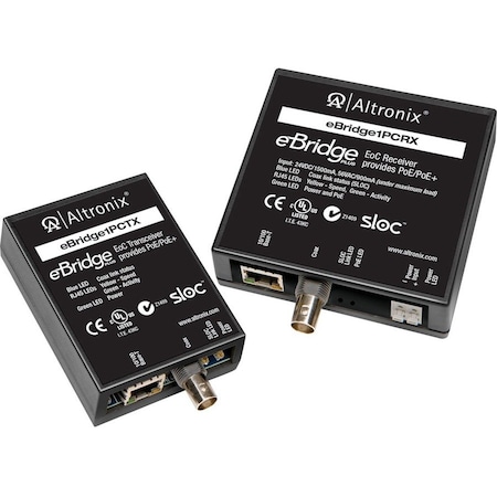 Altronix PoE Switch Kit, 3-1/2" W, 24/56VDC Input V EBRIDGE1PCRTX