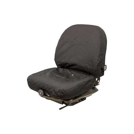 Uni Pro Seat + Backrest Cover Kit for 236 or Milsco V5300 Seats, Black Endura Fabric 9105