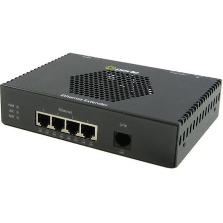 Perle Systems EXP-4S110E-RJ 4X10/100 RJ45 VDSL POE CPE ETHERNET EXTENDER 06004704