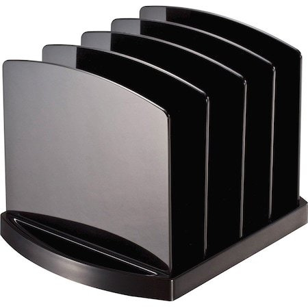 Officemate International Officemate Standard Sorter with 4 Compartments Black 22322