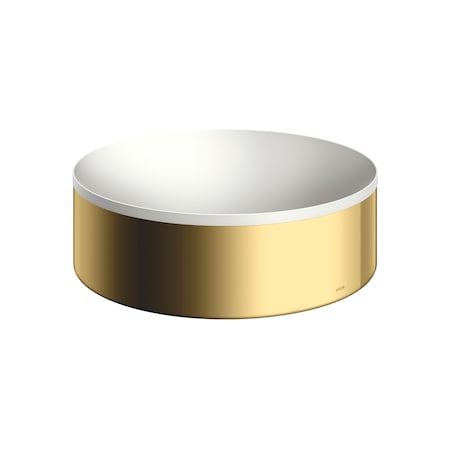 Axor Suite Sinks Round Sink without Overflow, 11 3/4" in Polished Gold Optic 42000990