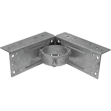 Midwest Air Tech Corner 2-3/8'' Steel Fence Post Adapter Clamp 328595C