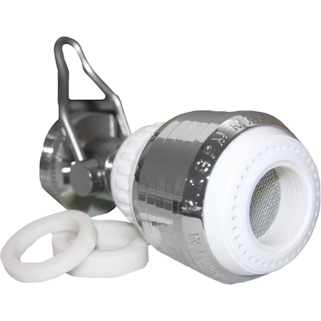 Westlake Pipe & Fittings 1.5 GPM Swivel Spray Aerator with Shut-Off 9/1/9925