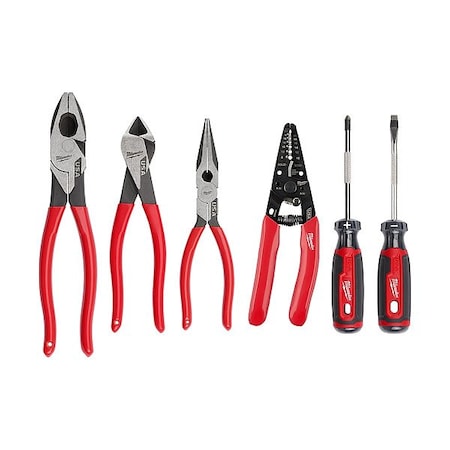 Milwaukee Tool Tool Set, 1/4 in Drive, Uninsulated MT500-6