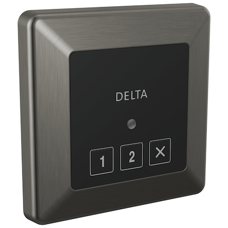 Delta Universal Showering Components Square Exterior Steam Control In Lumicoat Black Stainless 5CN-220T-KS-PR