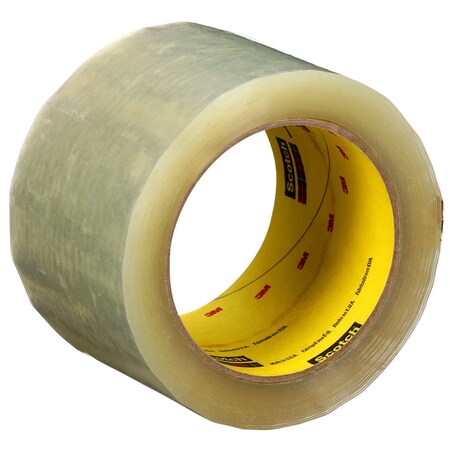 Scotch Packing Tape, 3.1 mil Thick, 72 mm W x 50 m L, 3 in Core Dia., Clear 375+
