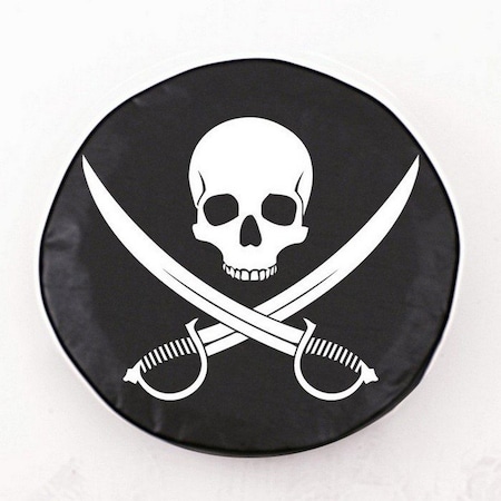 Holland Bar Stool Co 21-1/2" x 8" Jolly Roger (Clean) Tire Cover TCOJlyRgCBK