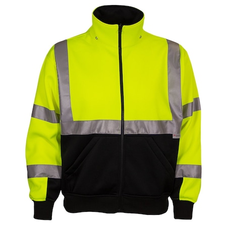 Reflective Apparel ANSI Type R Class 3 Sweatshirt with Removable Hood, Systems Gear 602ST-LB-2X