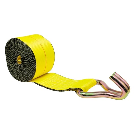 Mytee Products 4 in x 30 ft Winch Strap with Wire Hook WS430WH