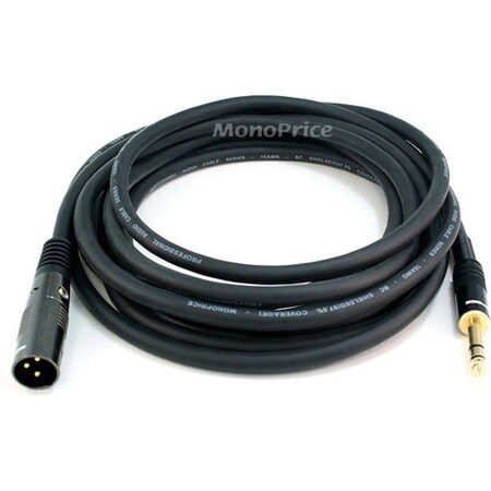 Monoprice Xlr M To 1/4" Trs M 16AWG Cable15 ft. 4763