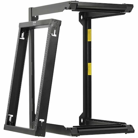 Eaton Tripp Lite Series SmartRack 16U Wall-Mount 2-Post Open Frame Rack, Hinged Front, Heavy Duty SRWO16US