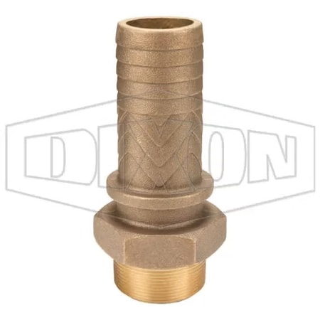 Dixon Boss Hose Stem, 2 in, MNPT x Hose Shank, Brass, Domestic BMS26