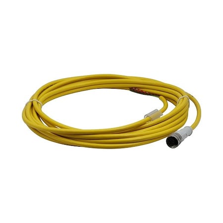Eaton Cordset, 16 3/8 ft L, 4 pin M12 CSAS4F4CY2205
