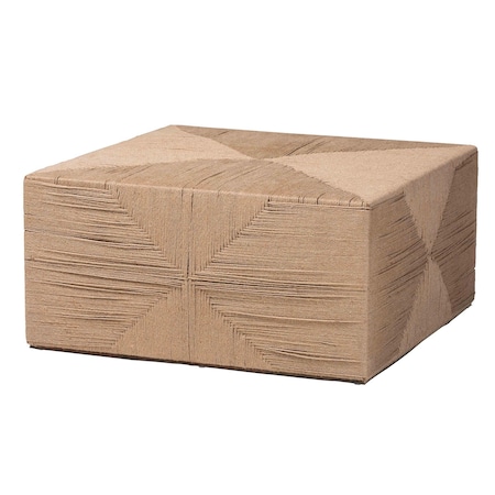 Bali & Pari Nakita Japandi Natural Jute Coffee Table 252-13978-ZORO