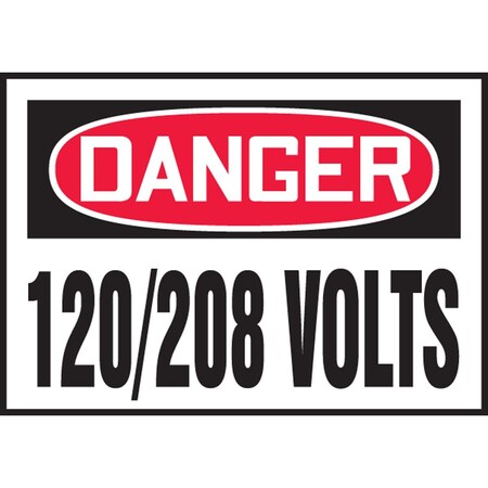 Accuform Danger Safety Label LELC154VSP
