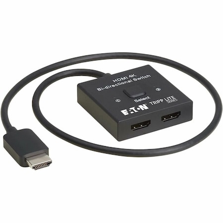 Eaton Tripp Lite series 2x1 Bi-Directional HDMI Switch - 4K 60 Hz, HDR, HDCP Passthrough B119-002-BDS