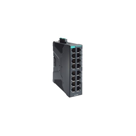 Moxa Compact industrial smart Ethernet switch with 16 ports, -40 to 75 Degree C SDS-3016-T
