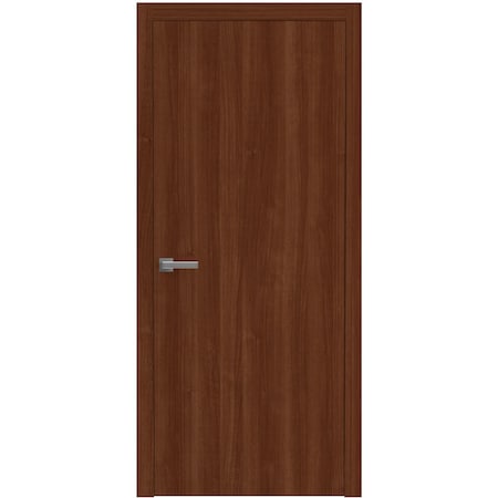 Sartodoors Interior Solid French Door 32 x 96 inches, BASIC 3001 Walnut Franko, Single Regular Panel Frame Ha BASIC3001ID-GOFR-3296