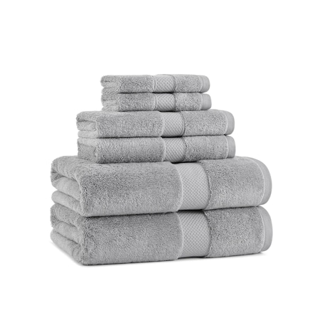 Arkwright Home Egyptian Cotton 6pc Towel Set Dark Grey - 1 Set P-EGYP-SET-DGY