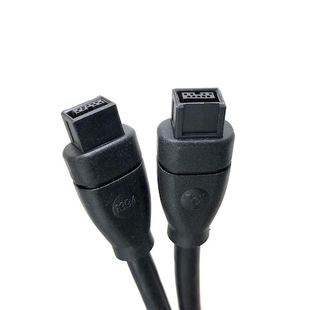Micro Connectors 15 ft. FireWire IEEE 1394B 9P-9P Cable, Black E07-245