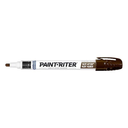 Markal Paint Marker, Medium Tip, Brown Color Family, Paint 96809