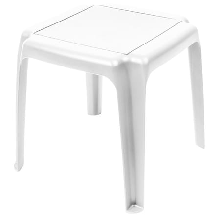 Gracious Living Side Table, Resin Table, White Table 14553-40