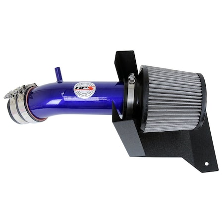 Hps Performance Air Intake Kit with Heat Shield, Blue,  827-538BL