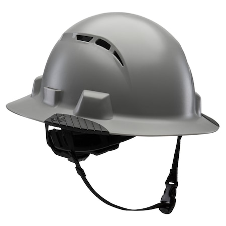 Lift Safety IDAX Full Brim - Vented (Grey) - ANSI-C, TYPE 1 HIDV-24GY