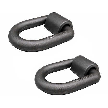 Mytee Products 1 in Heavy Duty Weld-On Forged D Ring 47,000 Lbs, 2PK D-Ring01-Wx2