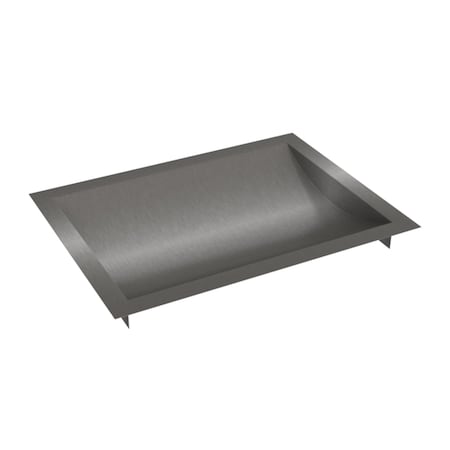 Brixwell 16in x 12in Deep High Standard Drop-In Deal Tray Brushed Stainless Steel CDT1612B