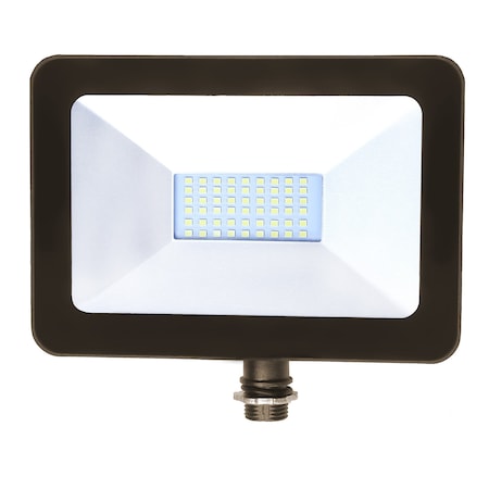 Factory 2U Lighting LED Flood Light 30w, 3000lm, 5000K, Knuckle Mount, 110-130V AC, Bronze 803818
