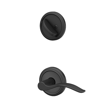 Schlage Residential Schlage Custom Pennant Lever with Indy Rose Interior Active Trim with 16680 Latch and 10269 FC59PEN622IND