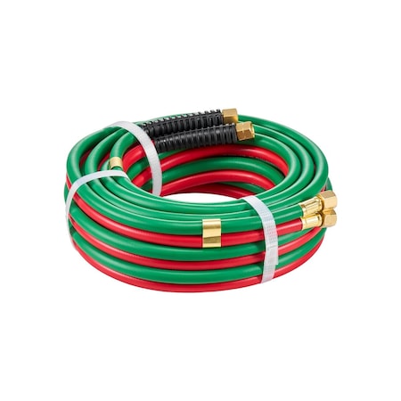 Vevor Oxygen Acetylene Hose 1/4-Inch x 25FT T Grade Hose 300PSI Max Working Pressure TTW1425A