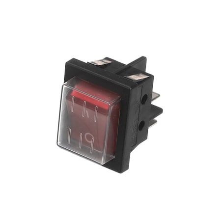 Omcan Switch, 250VAC, 16A, Red, For PA50703 41882 72859