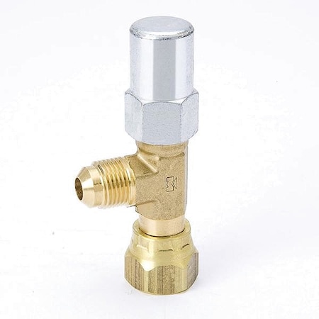 Mueller Industries Angled Packed Line Valve, Packing, Brass A 17429